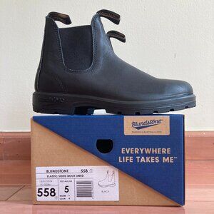 Blundstone Black Premium Leather Chelsea Boots Style 558